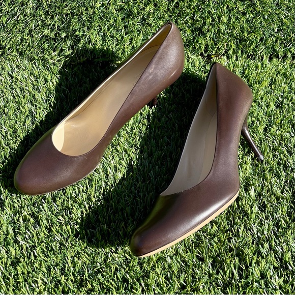 Gucci Brown Leather Pumps - Picture 5 of 6